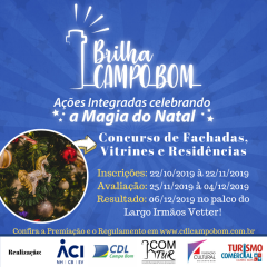 Participe do CONCURSO DE FACHADAS, VITRINES e RESIDENCIAS