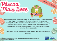 Campanha "Páscoa Mais Doce."