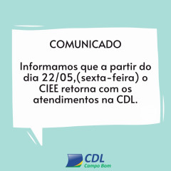 Comunicado - Atendimento CIEE