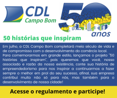 CDL 50 ANOS - 50 HISTÓRIAS QUE INSPIRAM