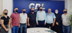 Comitê do Patrimônio da CDL recebe a ilustre visita do prefeito municipal, sr. Luciano Orsi