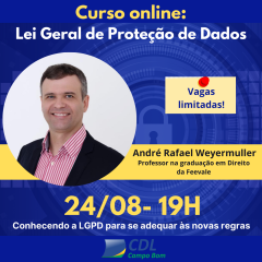 CURSO ONLINE: LEI GERAL DE PROTEÇÃO DE DADOS
